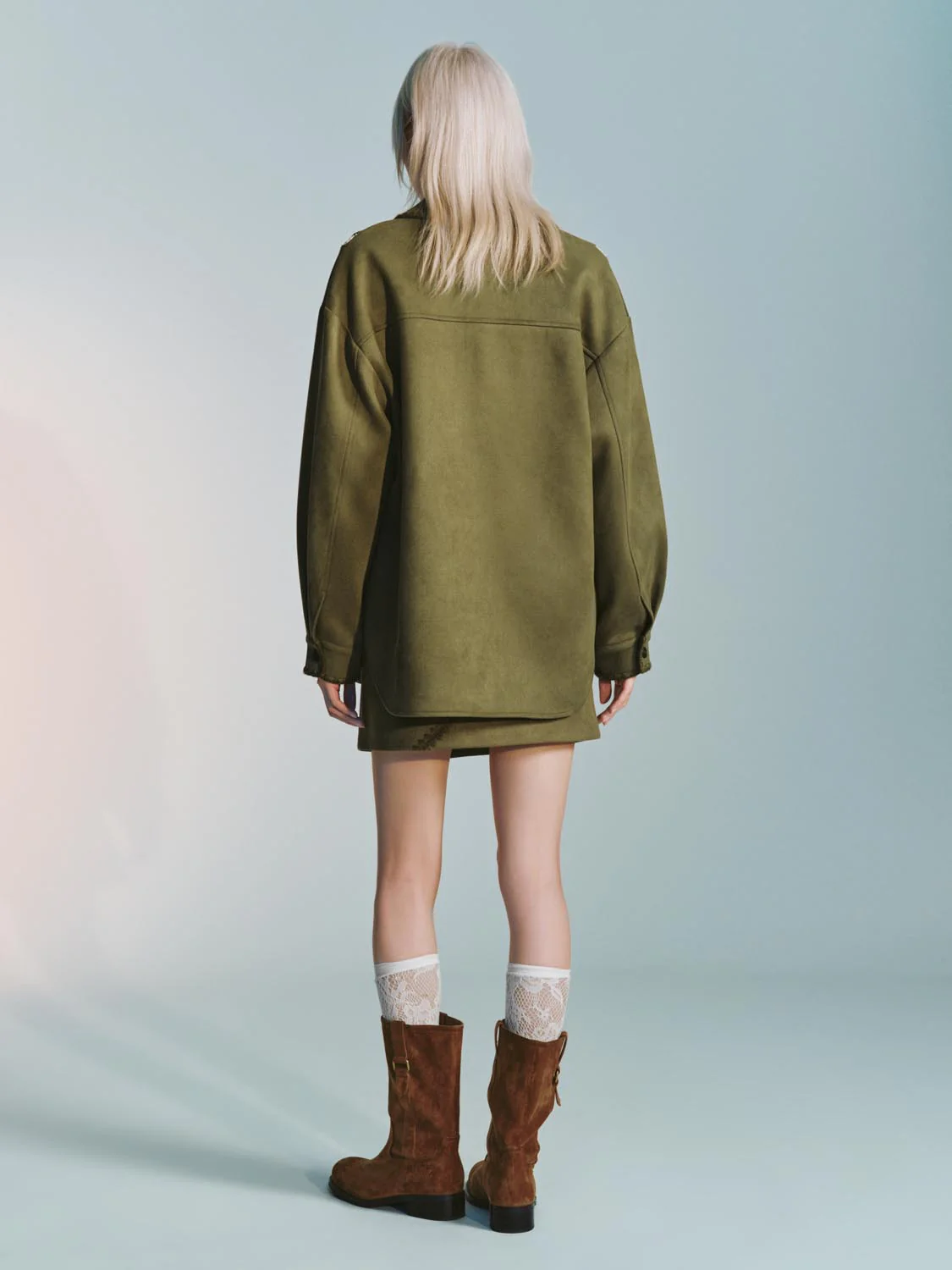 Contrast Embroidered Loose Fit Shirts - Image 4