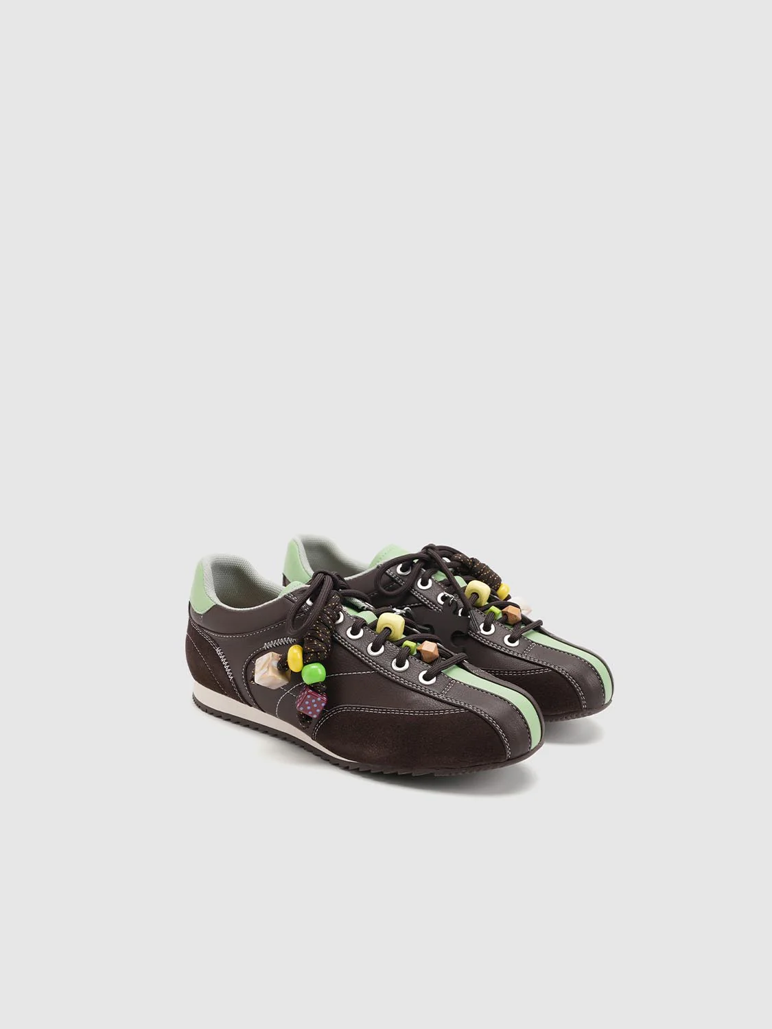 Contrast Lace Up Sneakers - Image 7