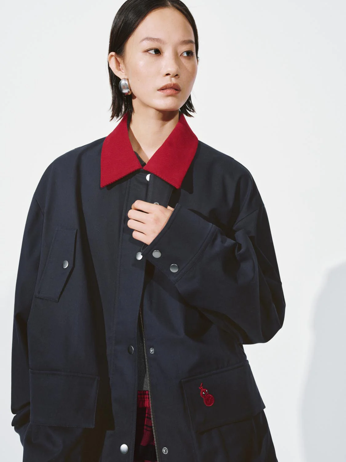 Contrast Multi-Pocket Jackets - Image 3