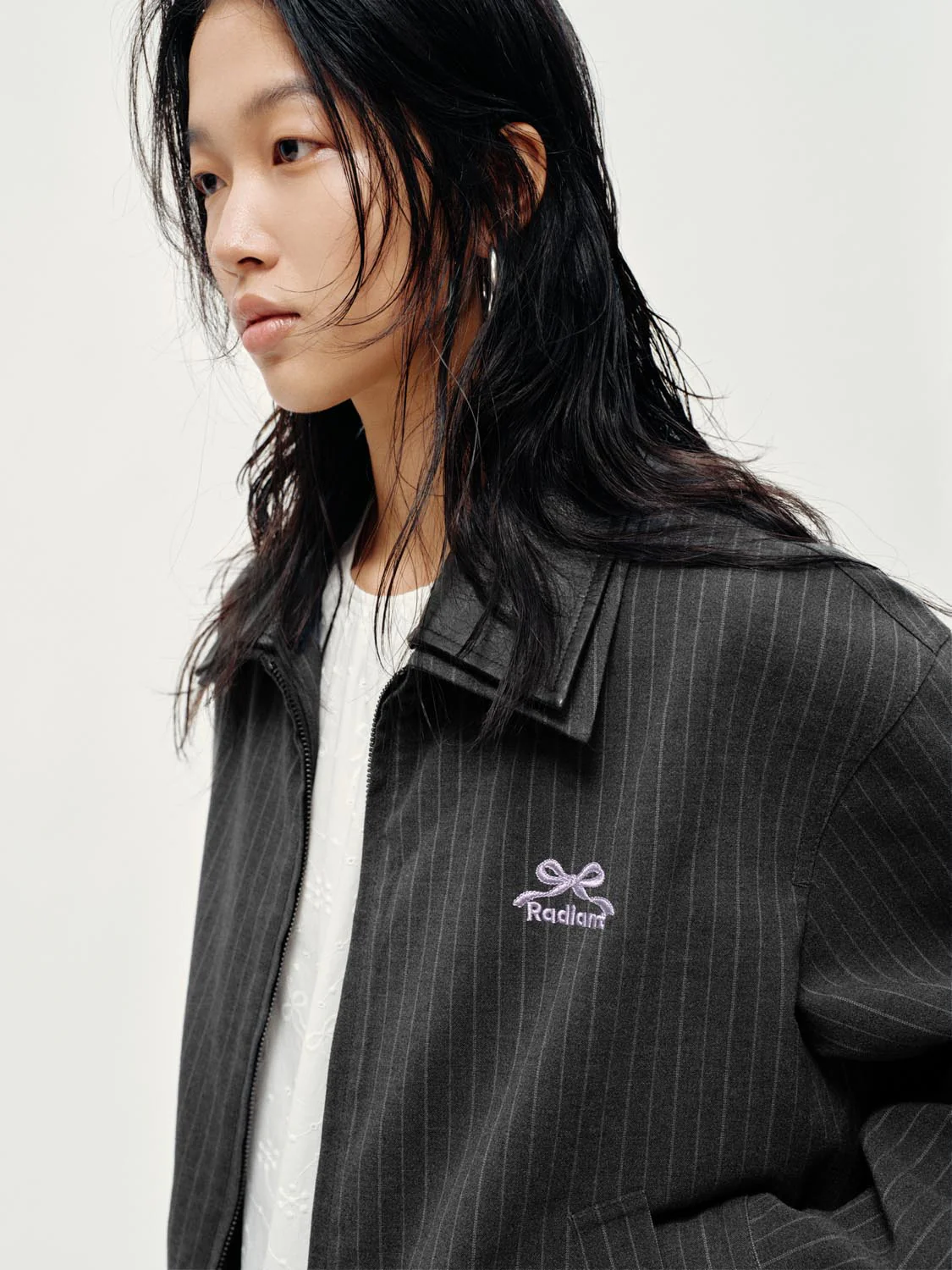 Contrast Striped Collared Jackets - Image 3