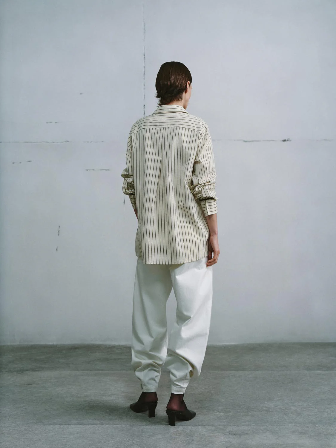 Contrast Striped Loose-Fit Shirts - Image 6