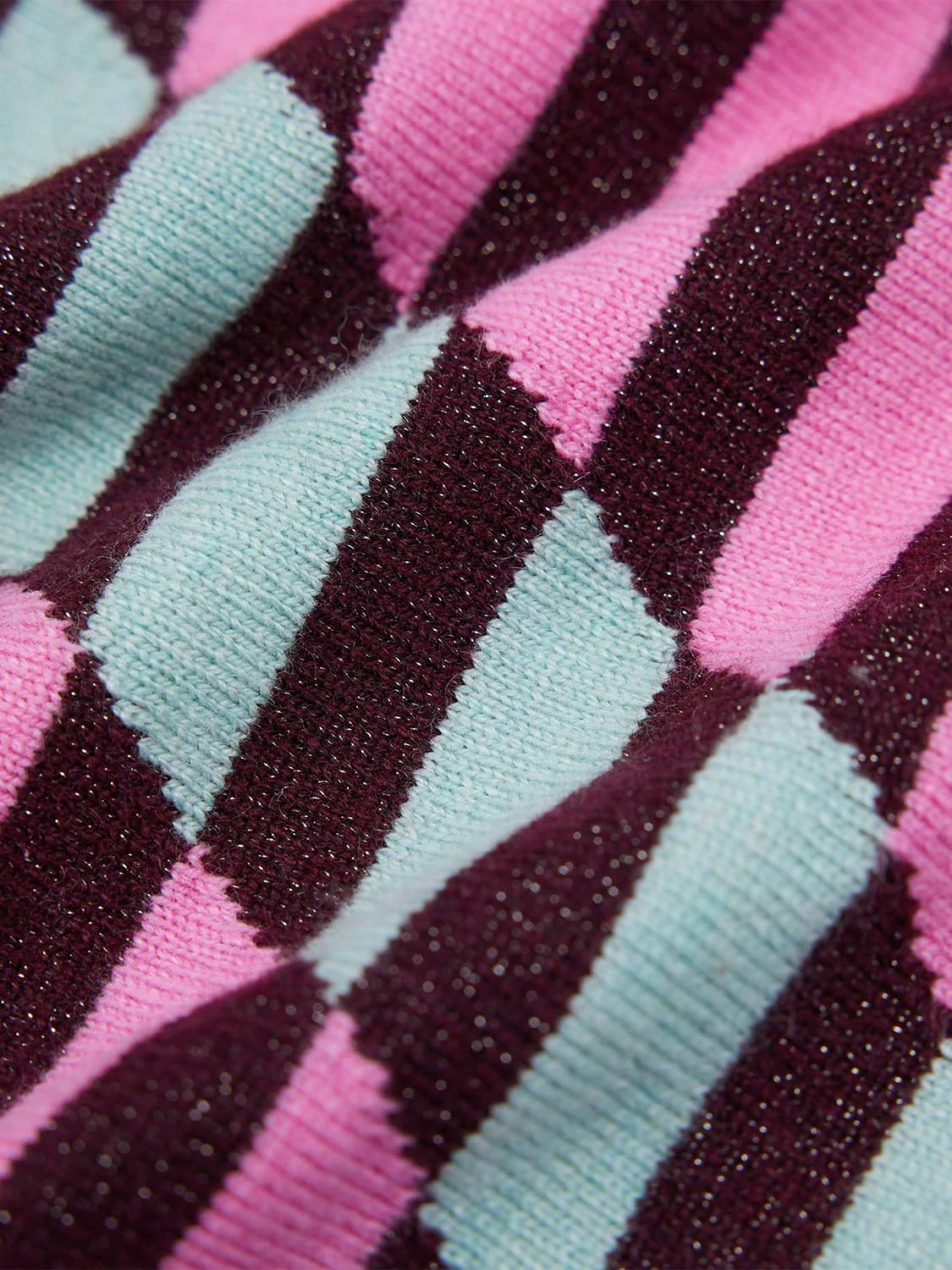 Contrast Striped Triangle Scarf - Image 10