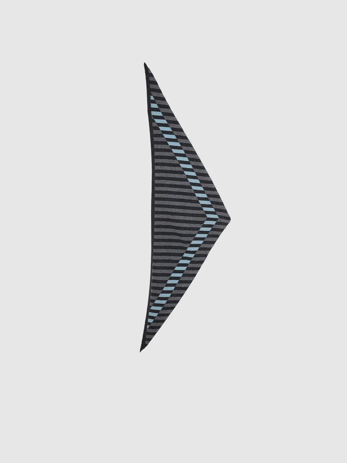 Contrast Striped Triangle Scarf - Image 3