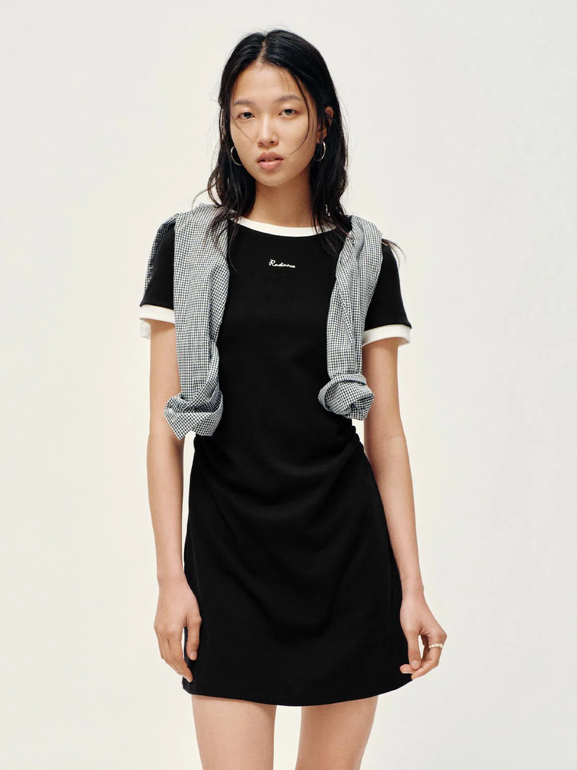Contrast Trim Nipped Waist A-Line Midi Dresses - Image 18