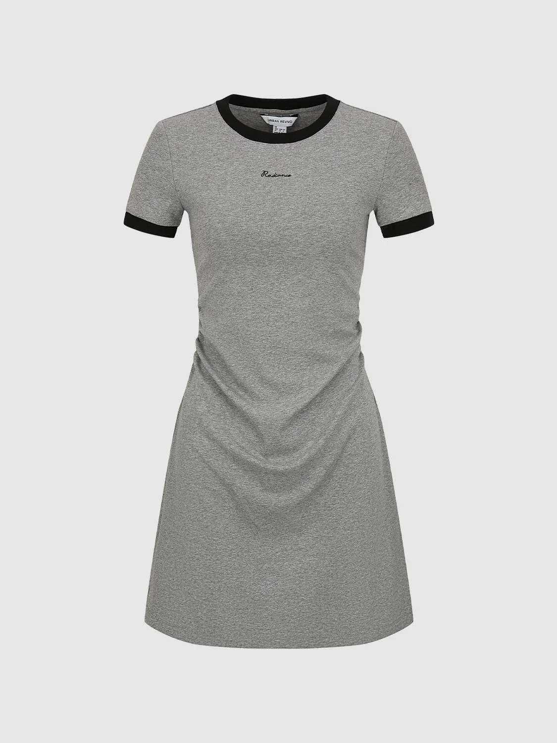 Contrast Trim Nipped Waist A-Line Midi Dresses - Image 7