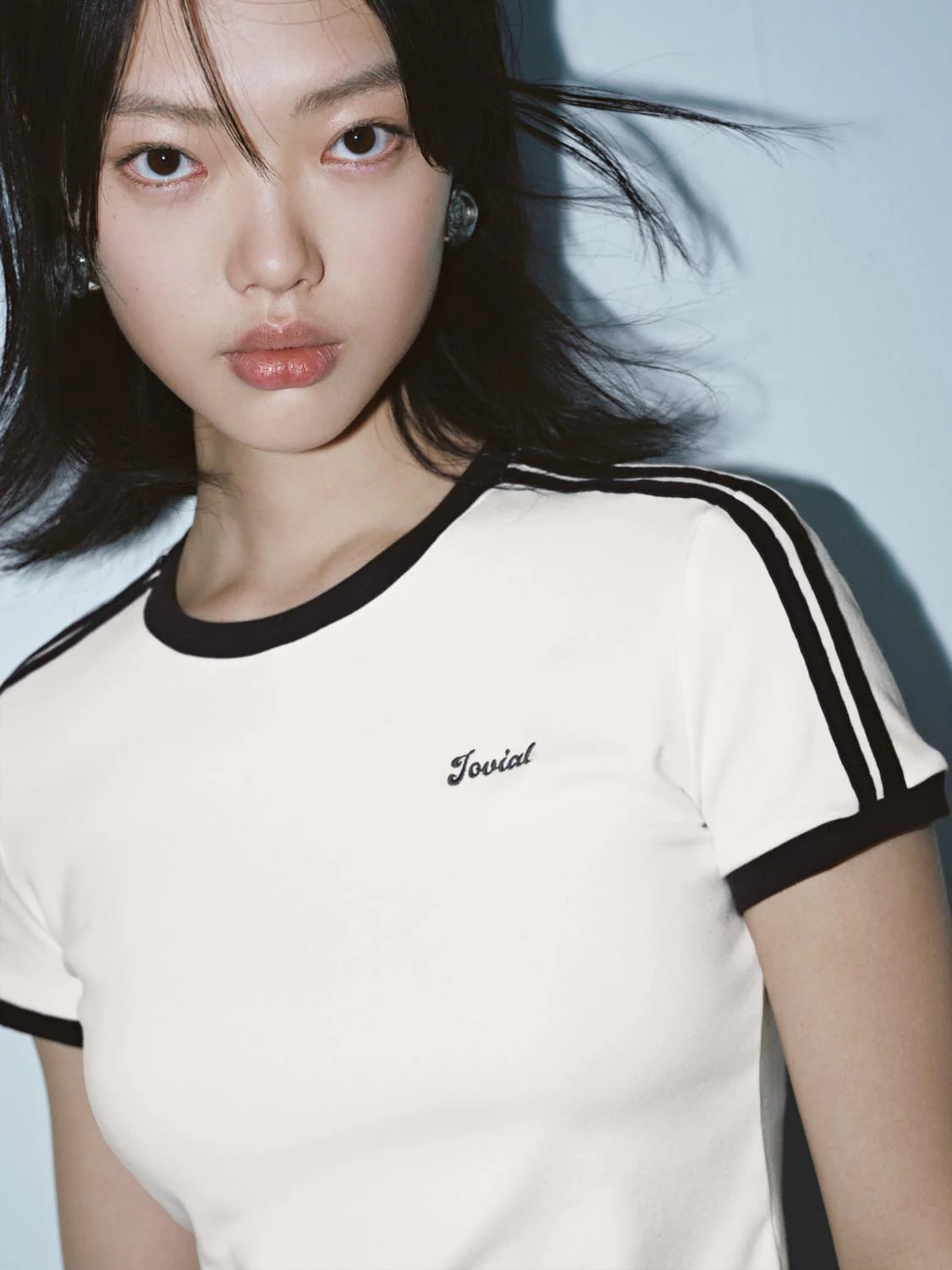 Contrast Trim Nipped Waist T-Shirts - Image 12
