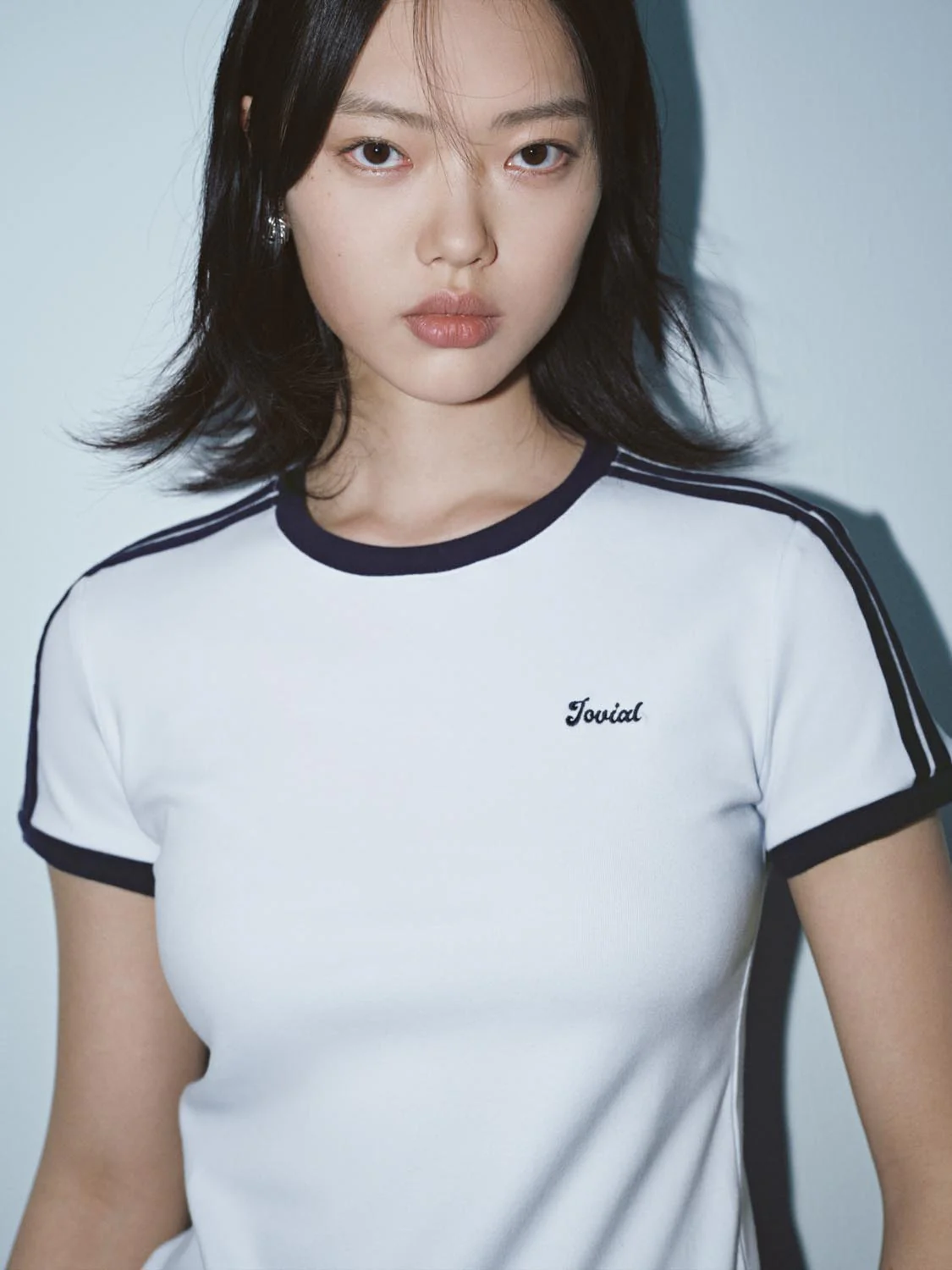 Contrast Trim Nipped Waist T-Shirts - Image 3