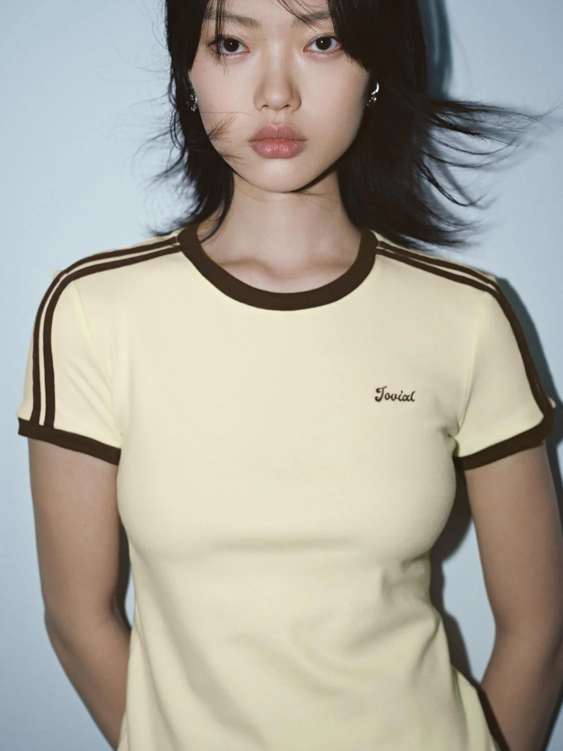 Contrast Trim Nipped Waist T-Shirts - Image 9
