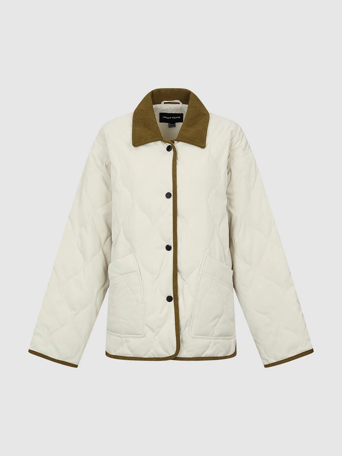 Contrast Trim Quilted Down Jackets - Image 7