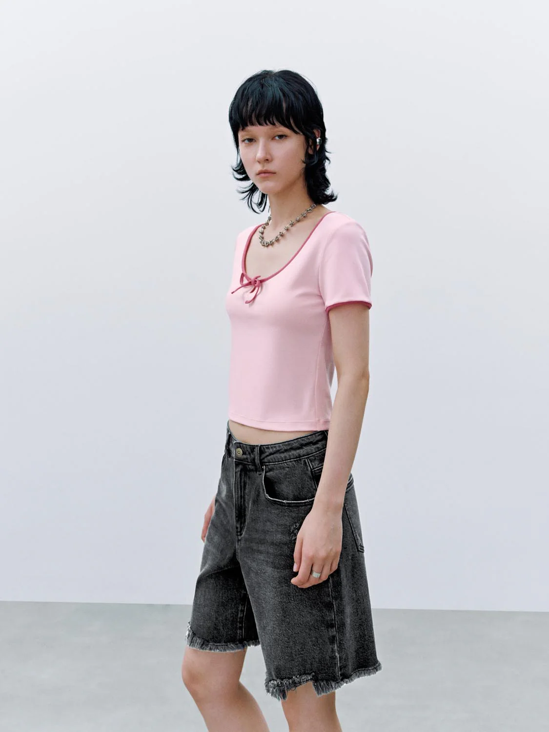 Contrast Trim T-Shirts - Image 34