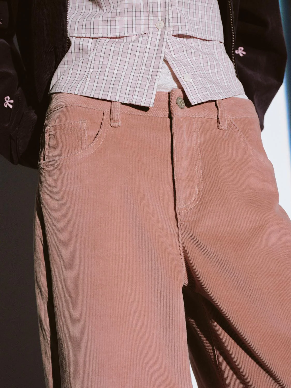 Corduroy Straight Leg Jeans - Image 4