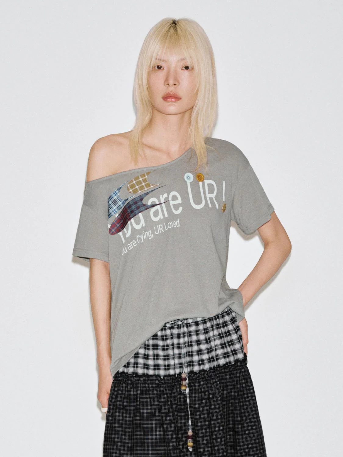 Crew Neck Contrast Printed T-Shirts