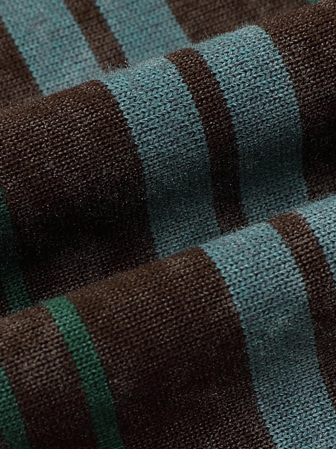 Crew Neck Contrast Striped T-Shirts - Image 8