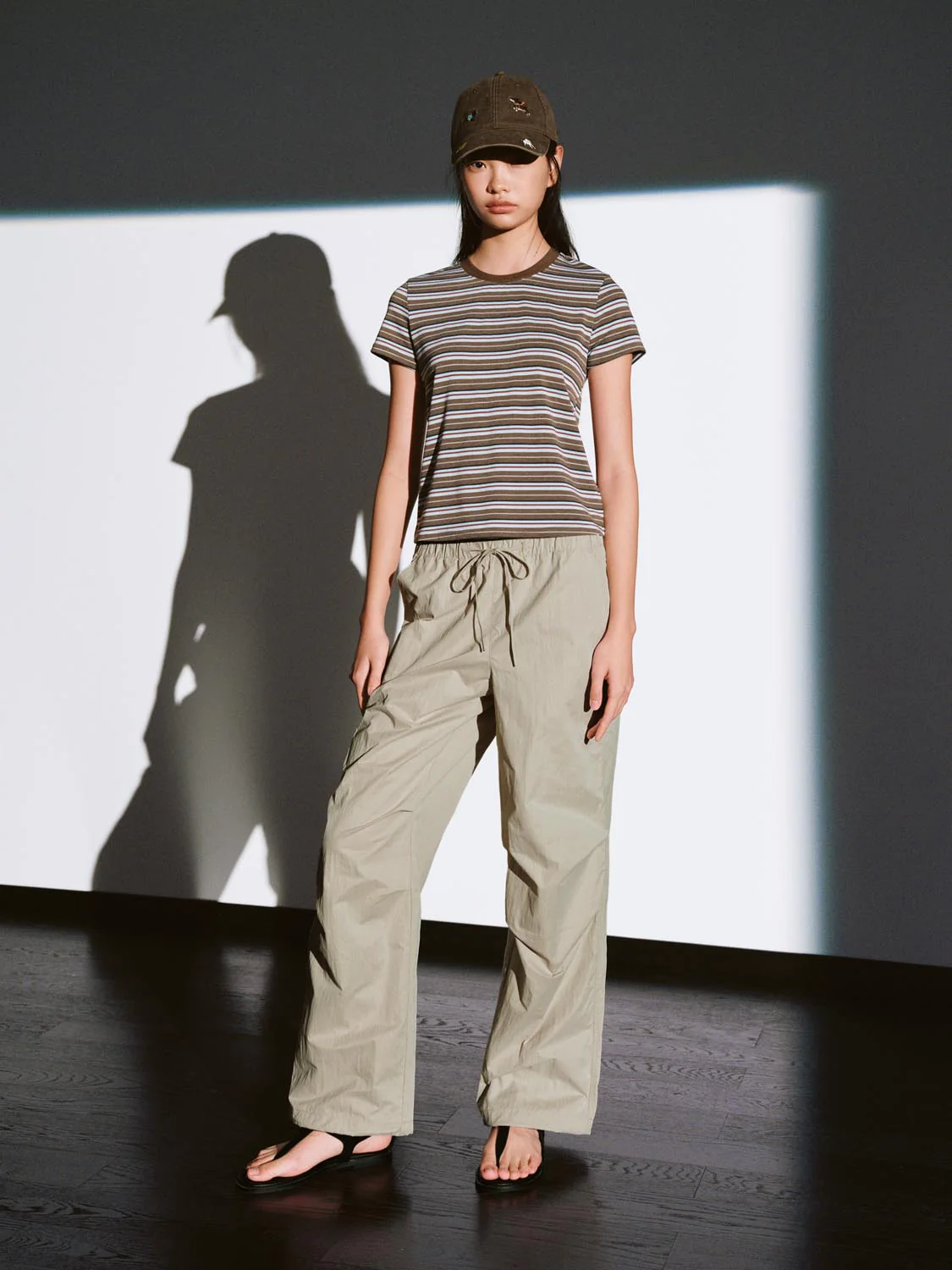 Crew Neck Contrast Striped T-Shirts - Image 12