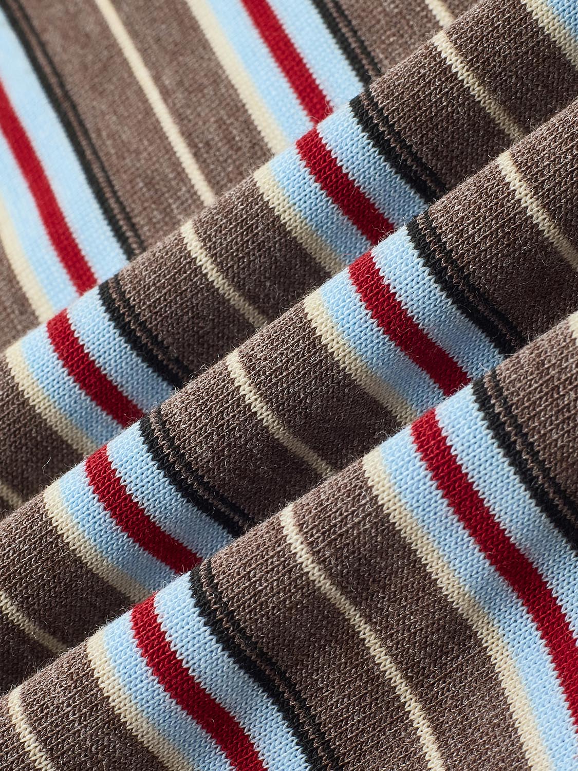 Crew Neck Contrast Striped T-Shirts - Image 16