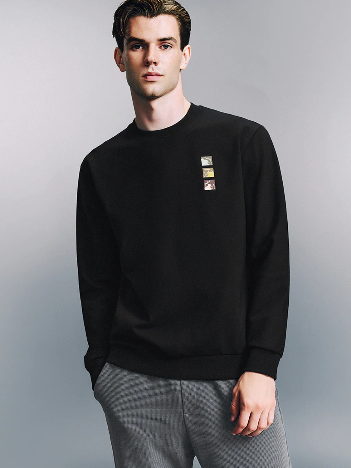 Crew Neck Drawstring Hem Sweatshirts - Image 13