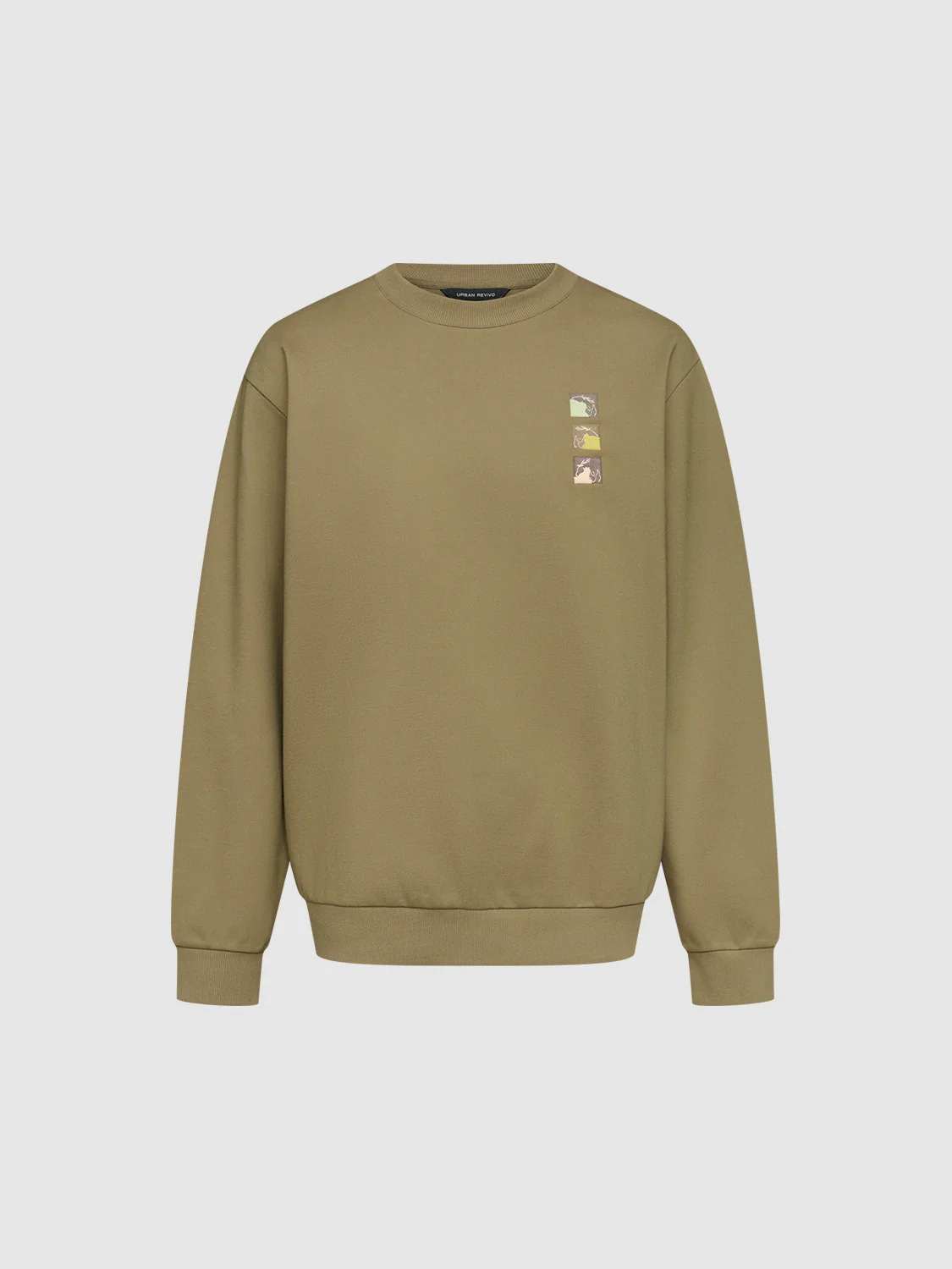 Crew Neck Drawstring Hem Sweatshirts - Image 6