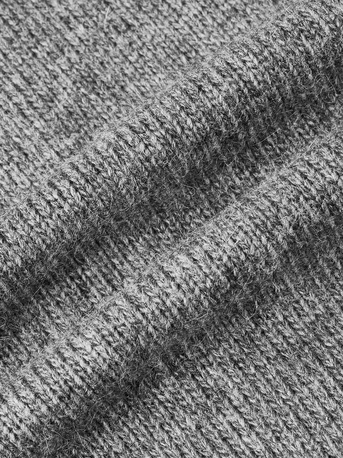 Crew Neck Intarsia Knitted Cardigans - Image 8