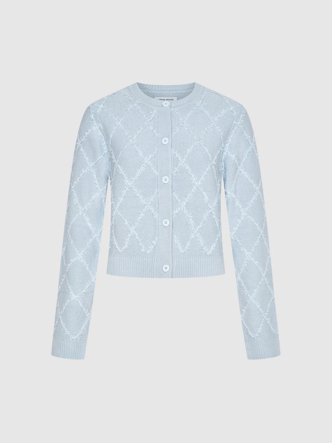 Crew Neck Knitted Cardigan - Image 12