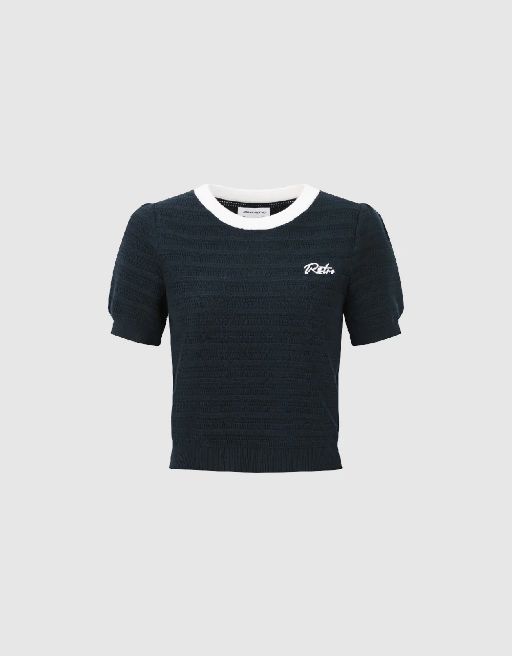 Crew Neck Knitted T-Shirt - Image 20
