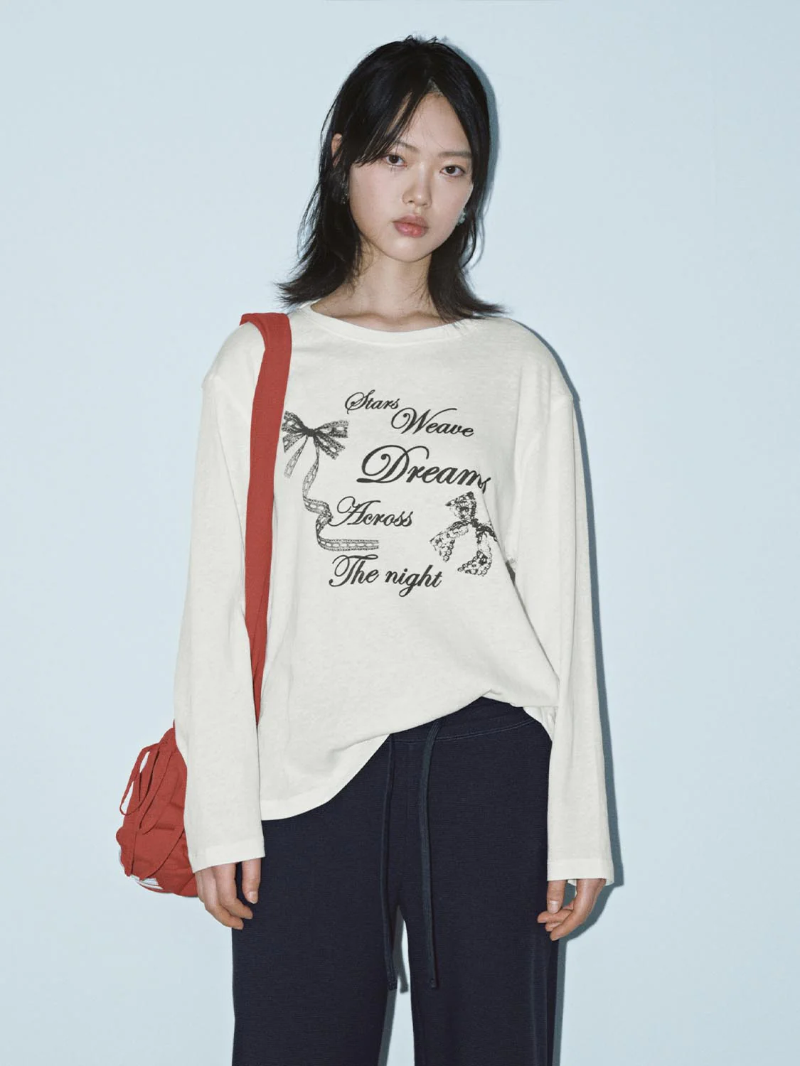 Crew Neck Printed Long Sleeve T-Shirts