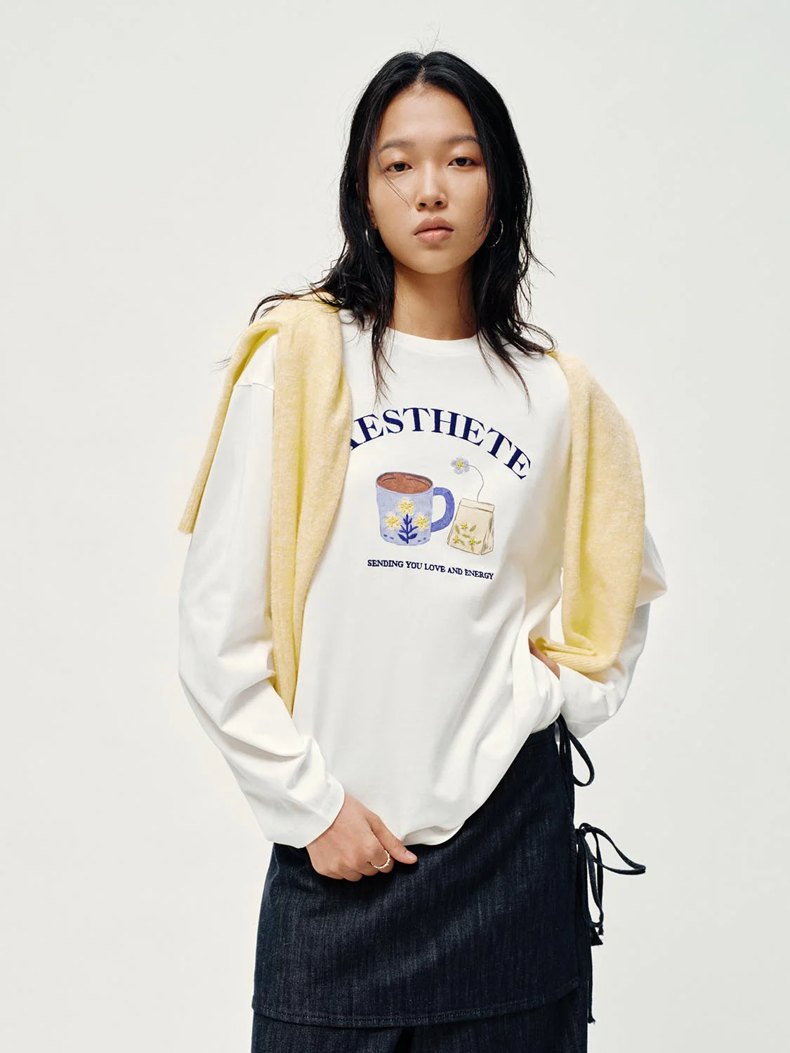Crew Neck Printed Long Sleeve T-Shirts