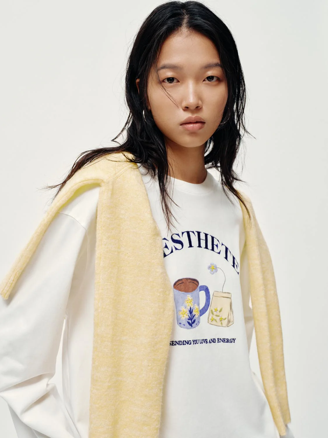 Crew Neck Printed Long Sleeve T-Shirts - Image 3