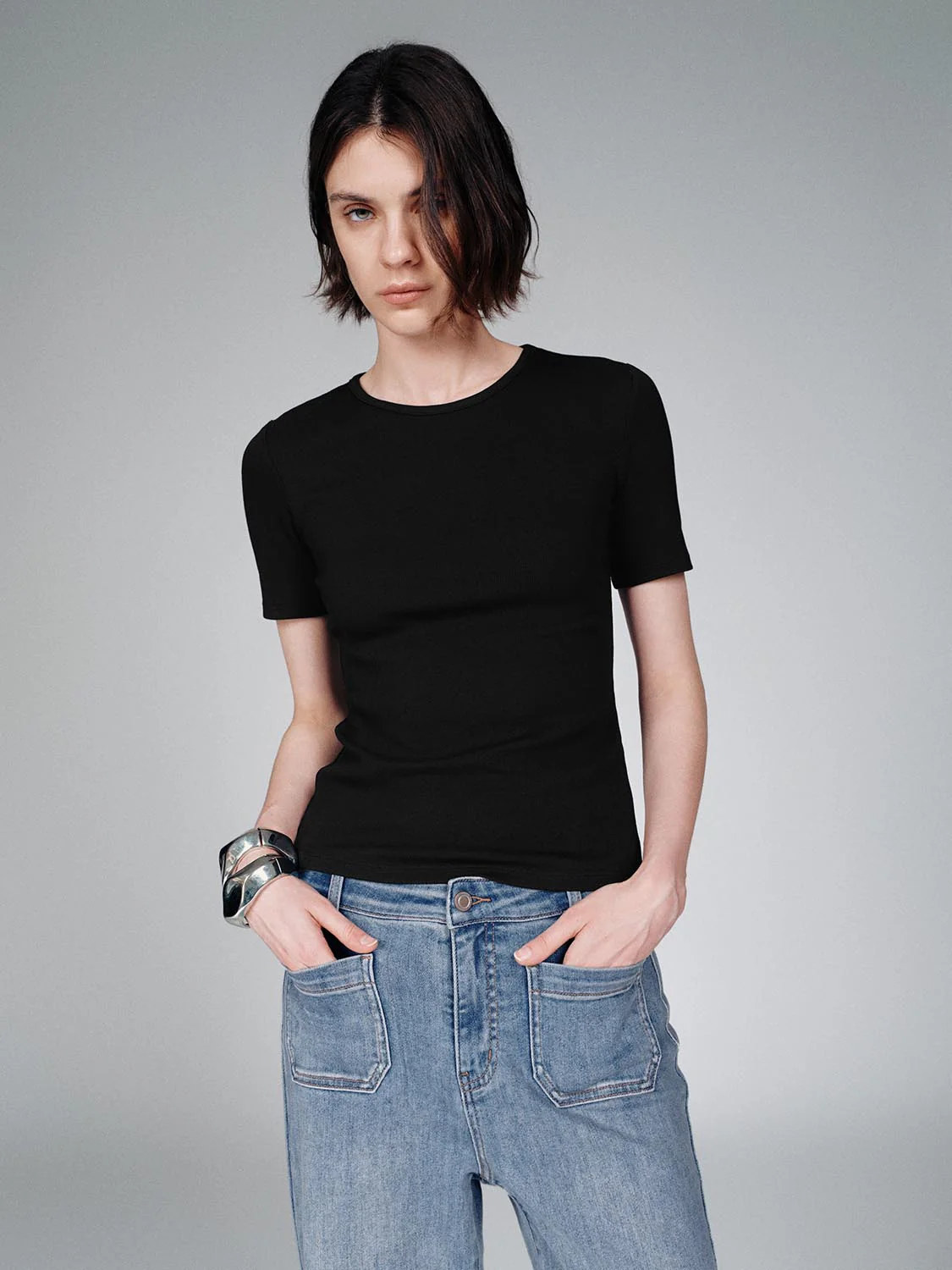 Crew Neck Skinny Fit T-Shirts
