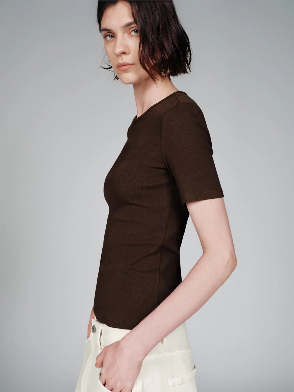 Crew Neck Skinny Fit T-Shirts - Image 11