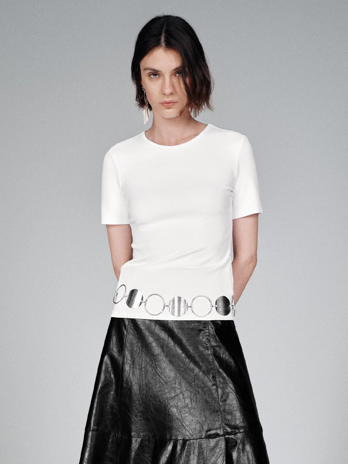 Crew Neck Skinny Fit T-Shirts - Image 17