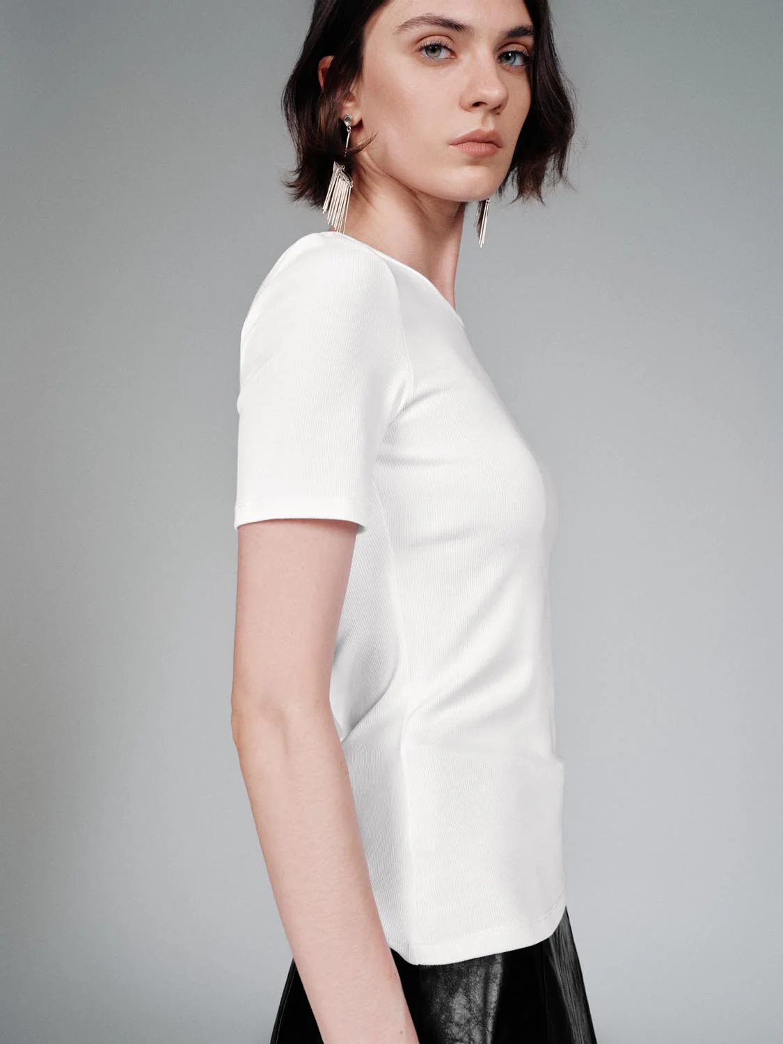 Crew Neck Skinny Fit T-Shirts - Image 18