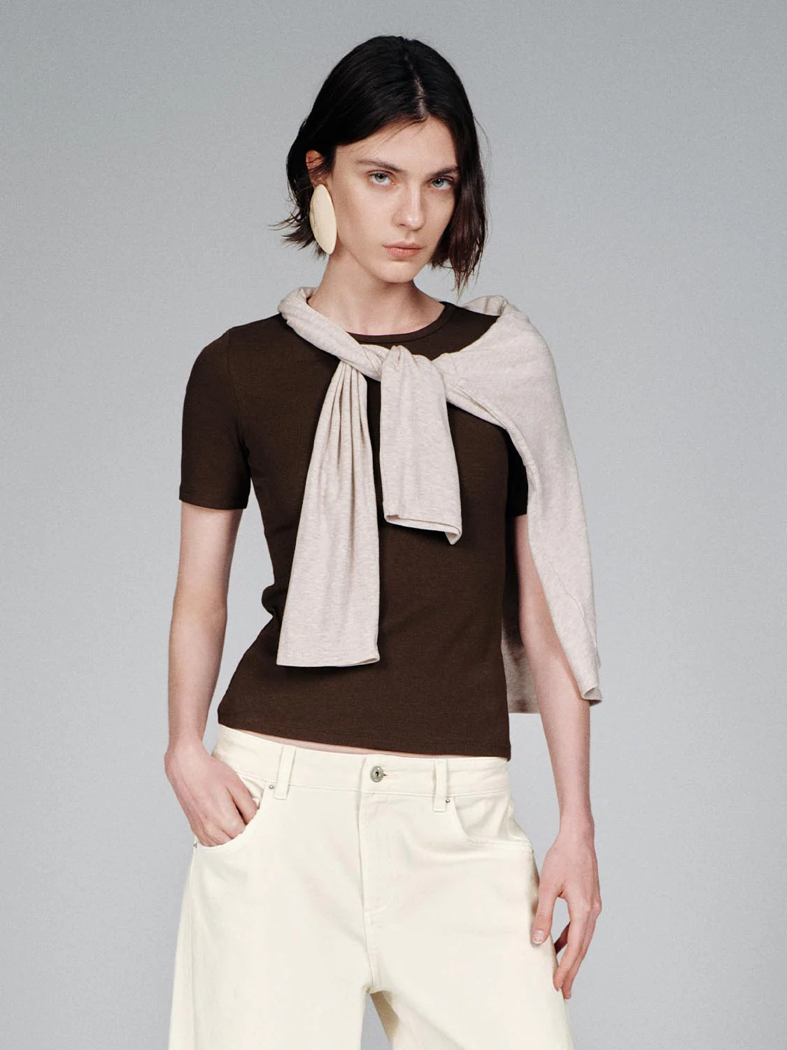 Crew Neck Skinny Fit T-Shirts - Image 9