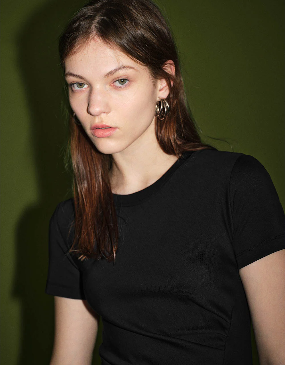Crew Neck Skinny Knitted Dress - Image 4