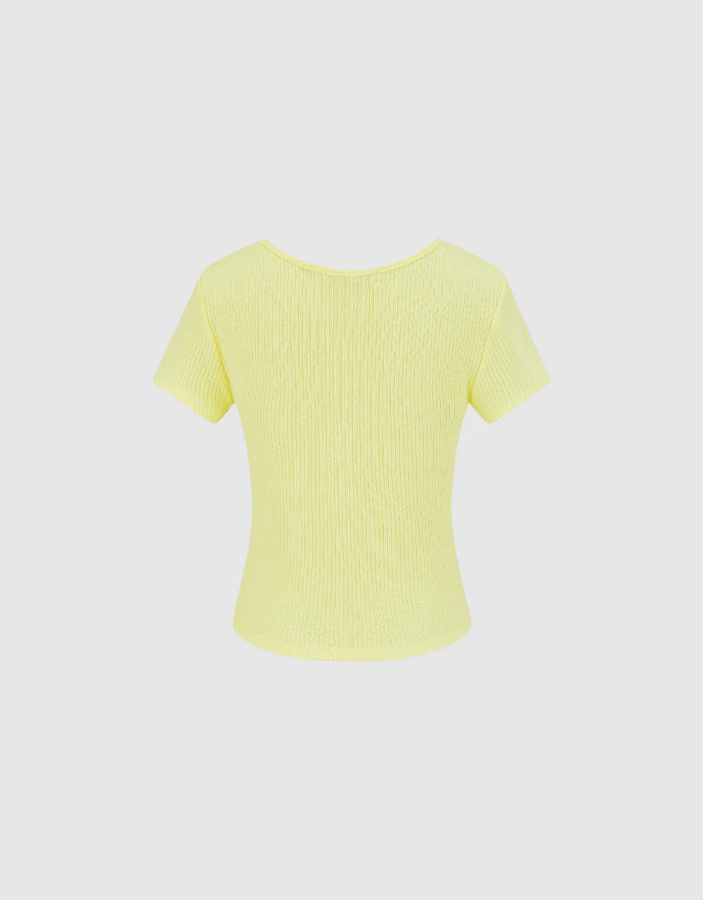 Crew Neck Skinny Knitted T-Shirt - Image 13