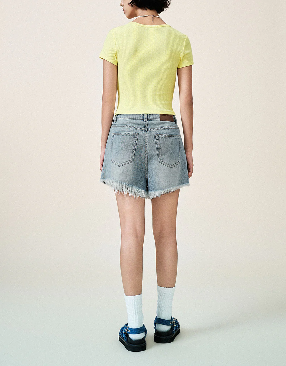 Crew Neck Skinny Knitted T-Shirt - Image 14