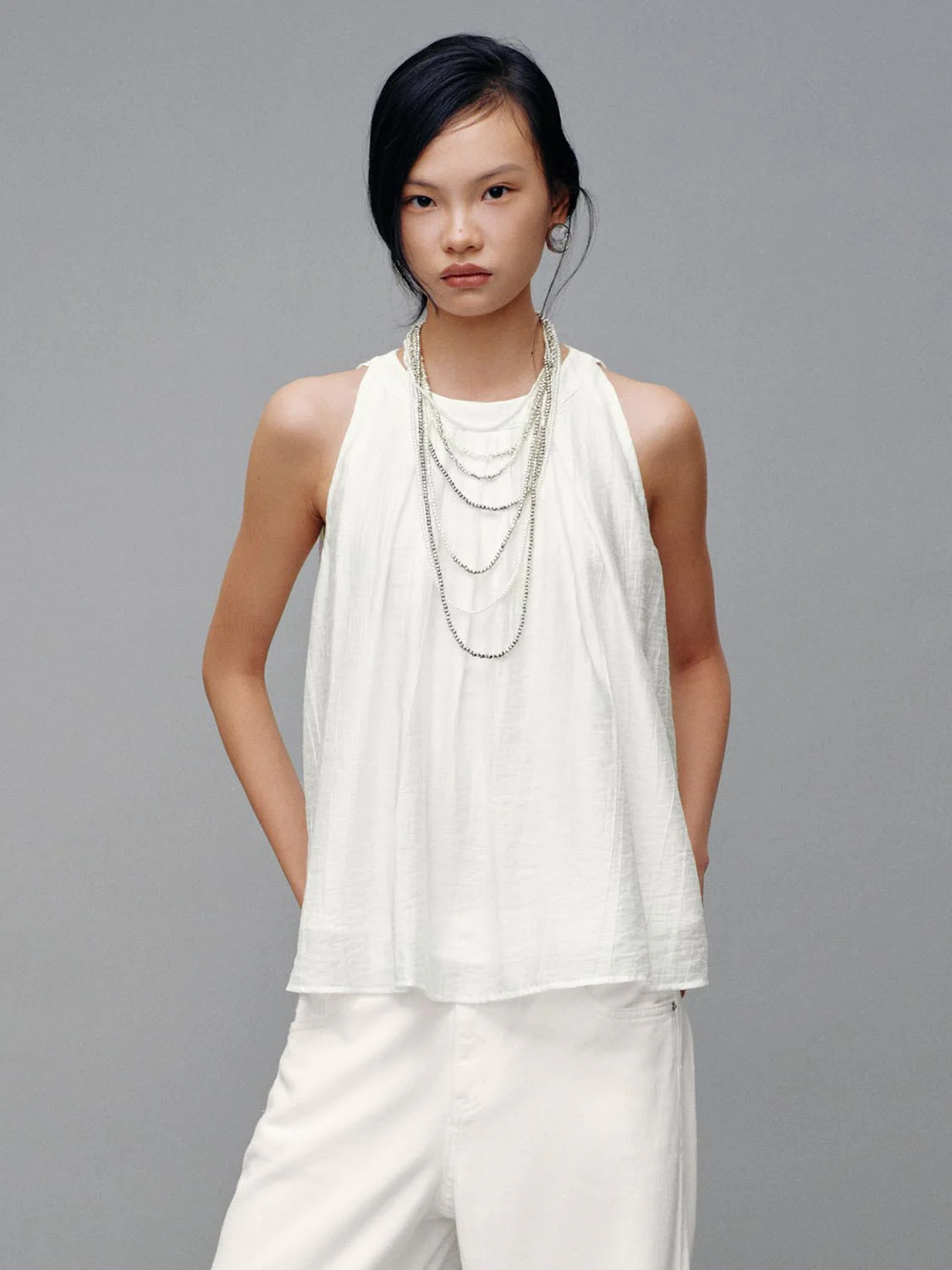 Crew Neck Sleeveless Overhead Shirts - Image 15
