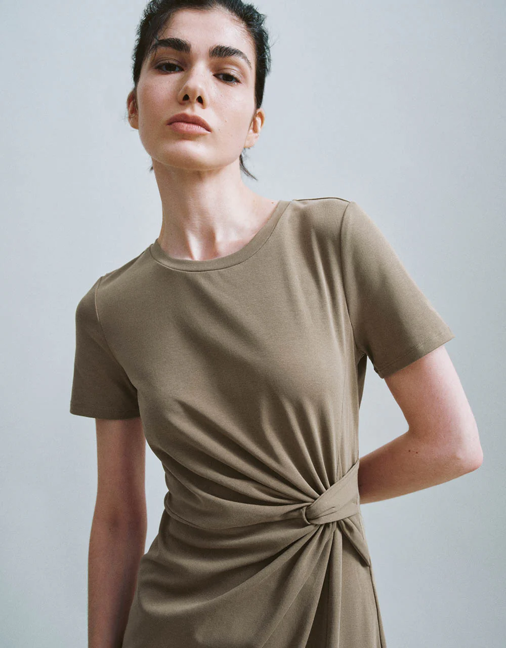 Crew Neck Straight Dress - Image 12