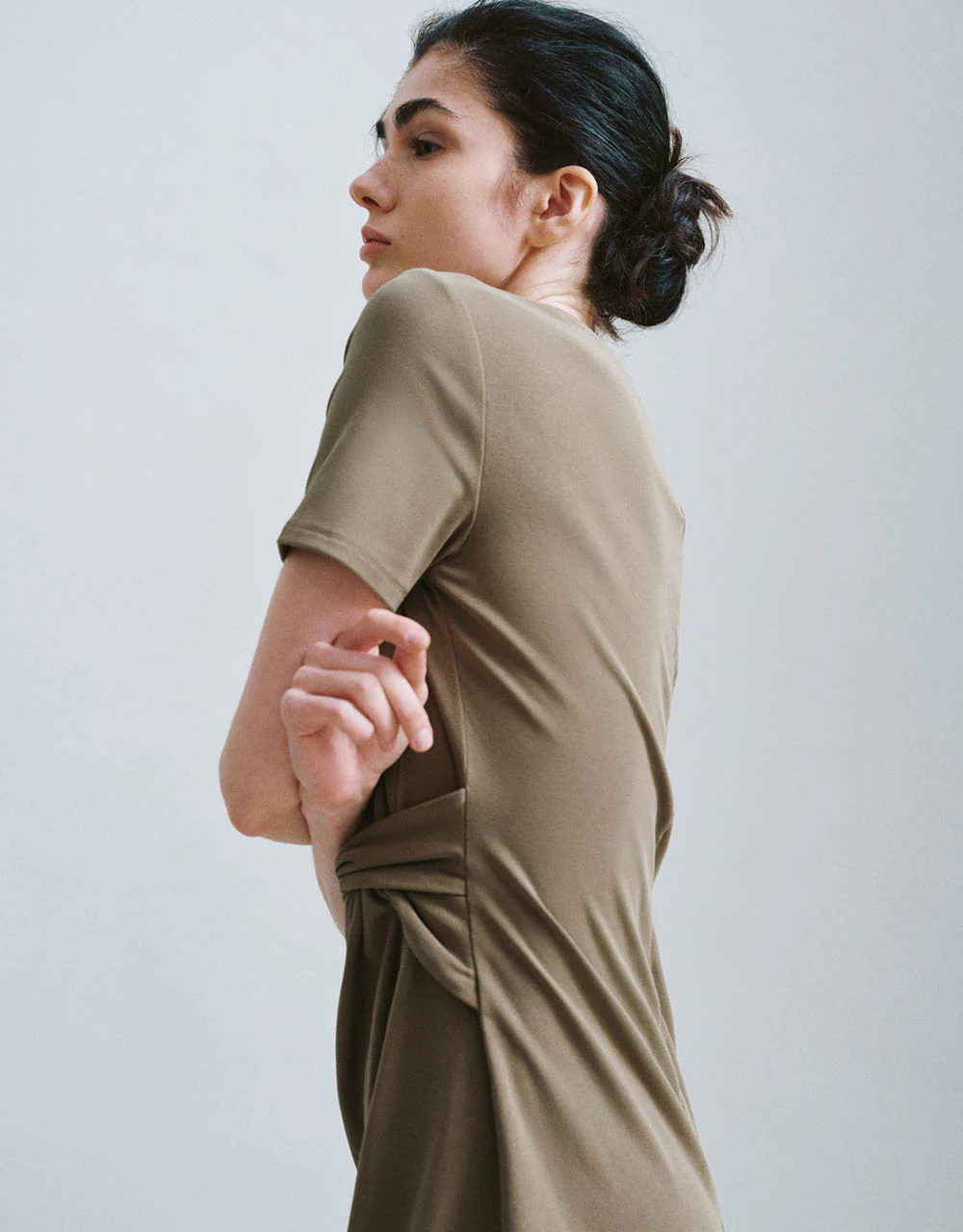 Crew Neck Straight Dress - Image 15