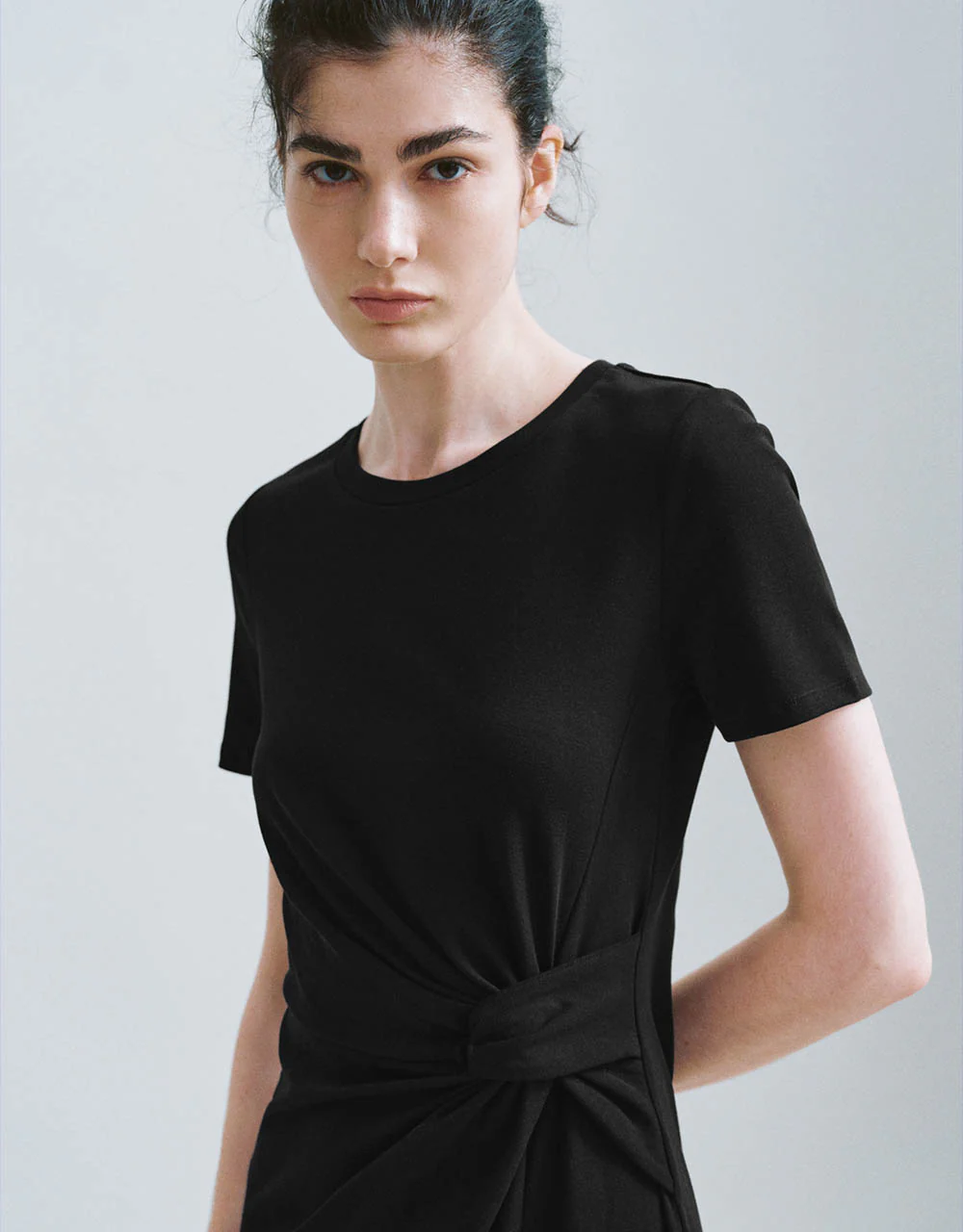 Crew Neck Straight Dress - Image 18