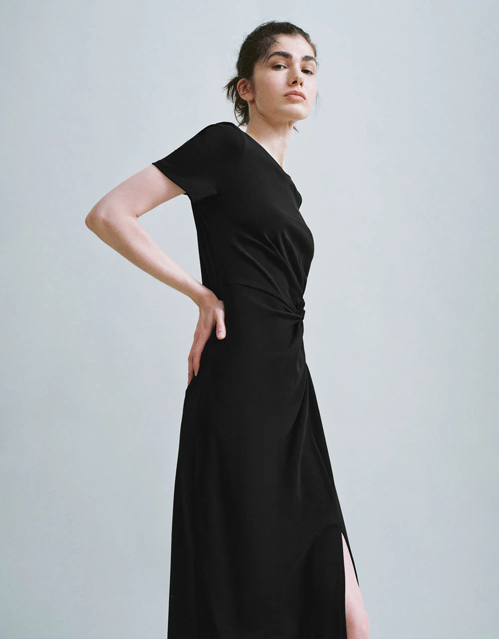 Crew Neck Straight Dress - Image 22