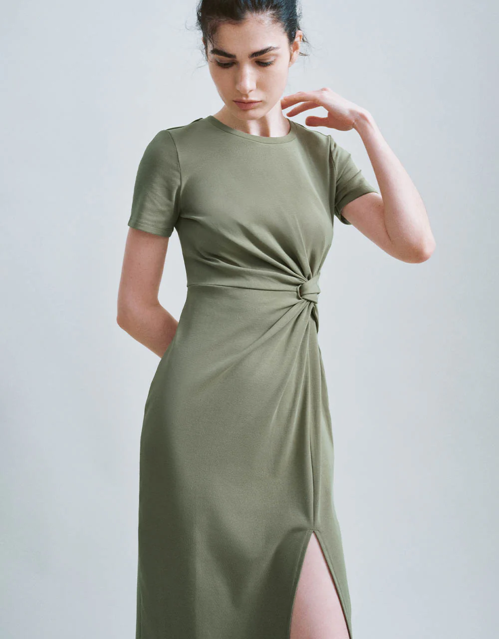 Crew Neck Straight Dress - Image 7