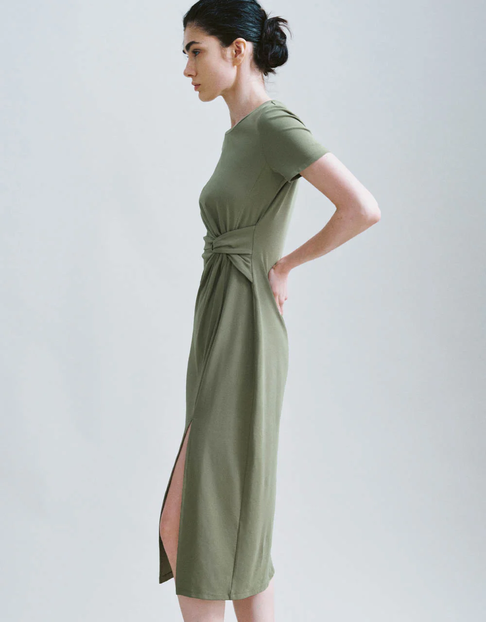 Crew Neck Straight Dress - Image 8