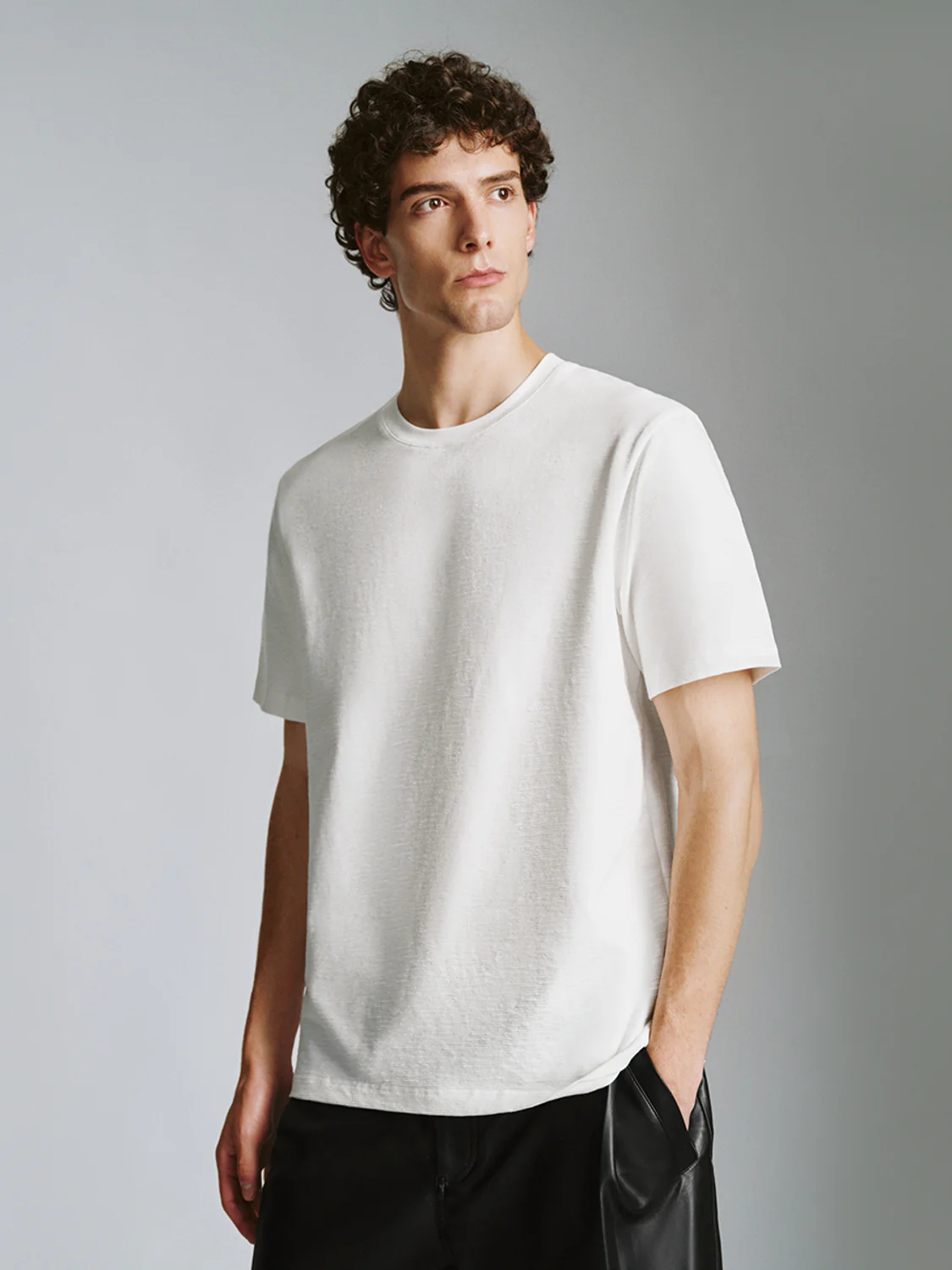 Crew Neck Straight T-Shirt - Image 21
