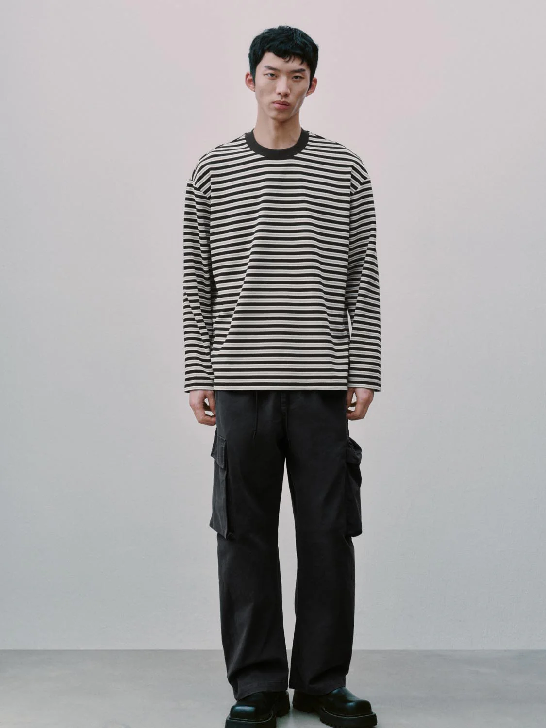 Crew Neck Striped Long Sleeve T-Shirts - Image 21