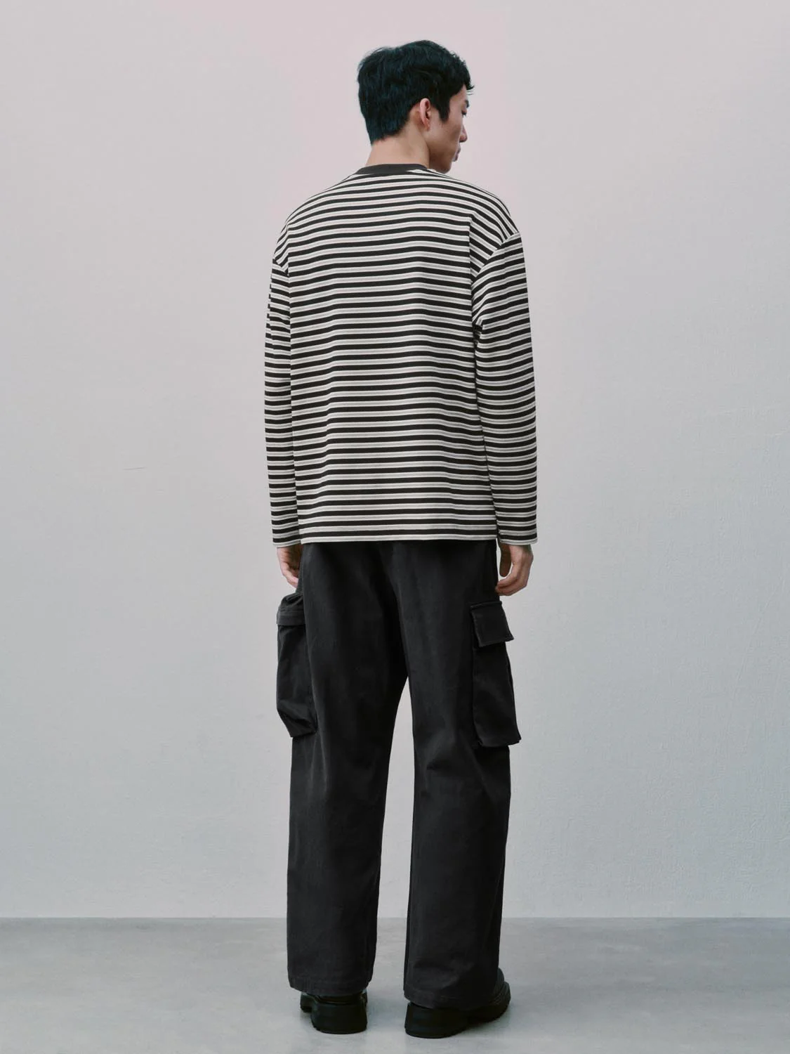 Crew Neck Striped Long Sleeve T-Shirts - Image 22