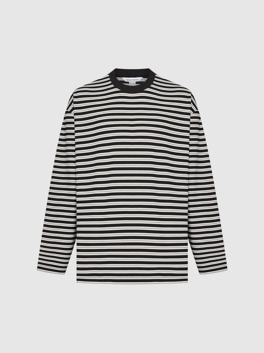 Crew Neck Striped Long Sleeve T-Shirts - Image 23
