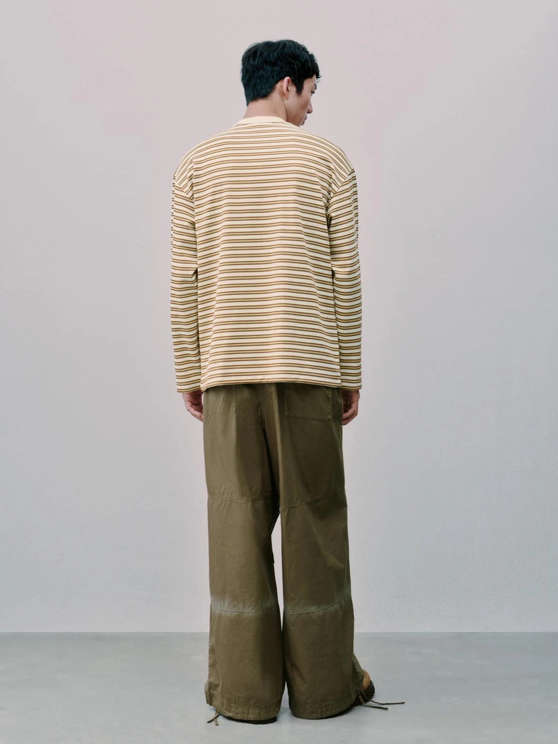Crew Neck Striped Long Sleeve T-Shirts - Image 6