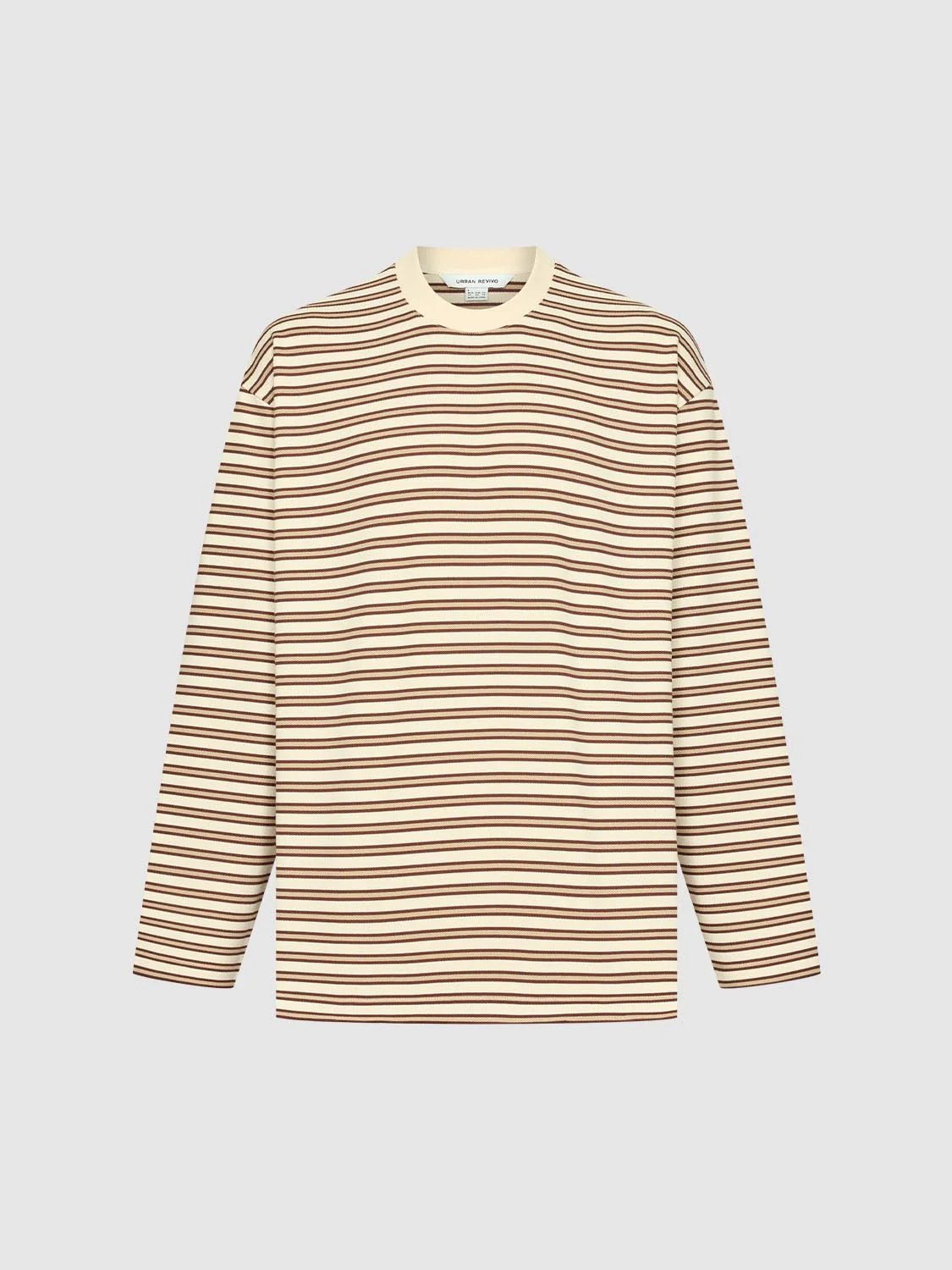 Crew Neck Striped Long Sleeve T-Shirts - Image 7