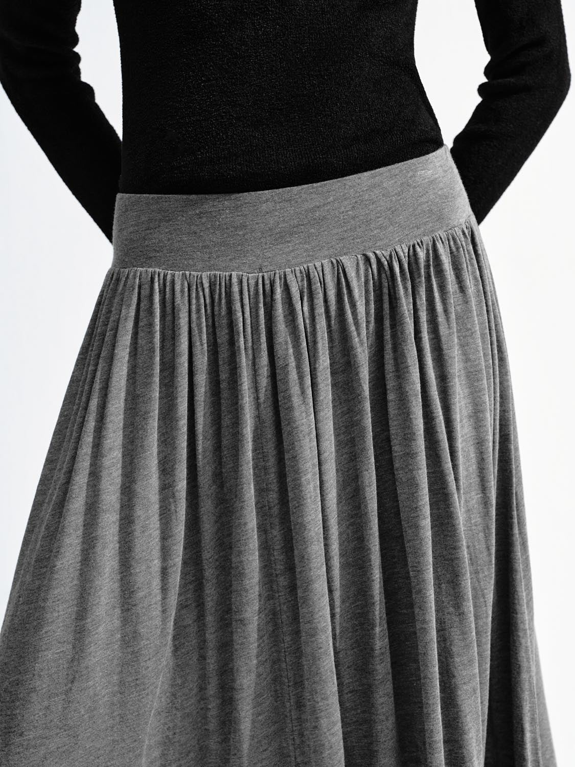 Crinkle A-Line Midi Skirts - Image 7