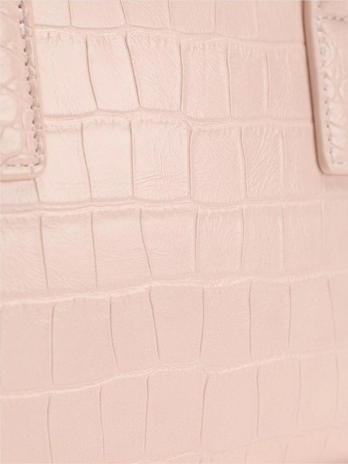 Crocodile-Embossed Handle Shoulder Bags - Image 5